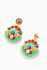 Magdalena Beaded Tassel Earrings